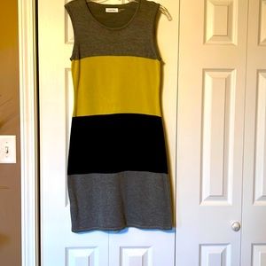 Calvin Klein multi block sweater dress size medium